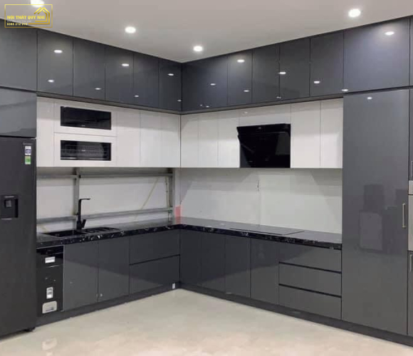 TỦ BẾP NHỰA PICOMAT PHỦ ACRYLIC TBA023