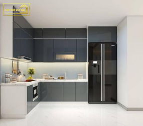 TỦ BẾP NHỰA PICOMAT PHỦ ACRYLIC TBA025