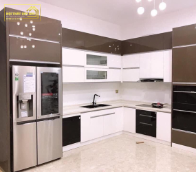 TỦ BẾP NHỰA PICOMAT PHỦ ACRYLIC TBA032