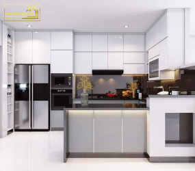 TỦ BẾP NHỰA PICOMAT PHỦ ACRYLIC TBA035