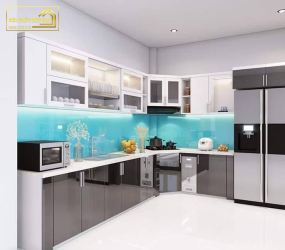 TỦ BẾP NHỰA PICOMAT PHỦ ACRYLIC TBA037