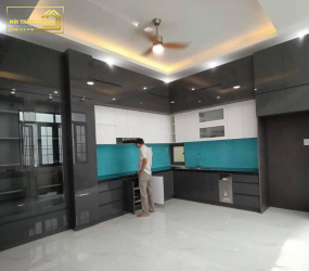 TỦ BẾP NHỰA PICOMAT PHỦ ACRYLIC TBA026