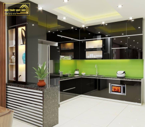 TỦ BẾP NHỰA PICOMAT PHỦ ACRYLIC TBA040