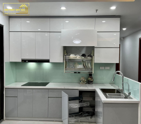 TỦ BẾP NHỰA PICOMAT PHỦ ACRYLIC TBA020