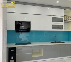 TỦ BẾP NHỰA PICOMAT PHỦ ACRYLIC TBA021