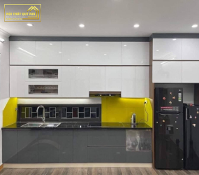 TỦ BẾP NHỰA PICOMAT PHỦ ACRYLIC TBA042