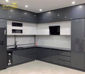 TỦ BẾP NHỰA PICOMAT PHỦ ACRYLIC TBA023