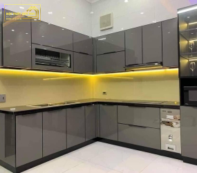 TỦ BẾP NHỰA PICOMAT PHỦ ACRYLIC TBA043