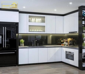 TỦ BẾP NHỰA PICOMAT PHỦ ACRYLIC TBA027