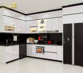 TỦ BẾP NHỰA PICOMAT PHỦ ACRYLIC TBA050