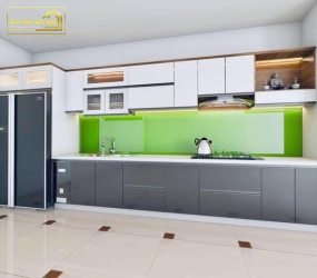 TỦ BẾP NHỰA PICOMAT PHỦ ACRYLIC TBA054