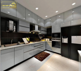 TỦ BẾP NHỰA PICOMAT PHỦ ACRYLIC TBA061