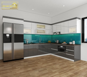 TỦ BẾP NHỰA PICOMAT PHỦ ACRYLIC TBA064
