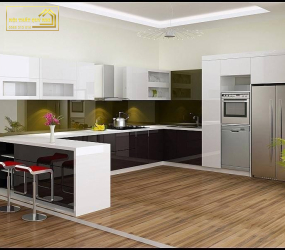 TỦ BẾP NHỰA PICOMAT PHỦ ACRYLIC TBA065