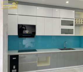 TỦ BẾP NHỰA PICOMAT PHỦ ACRYLIC TBA0114