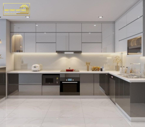 TỦ BẾP NHỰA PICOMAT PHỦ ACRYLIC TBA0118