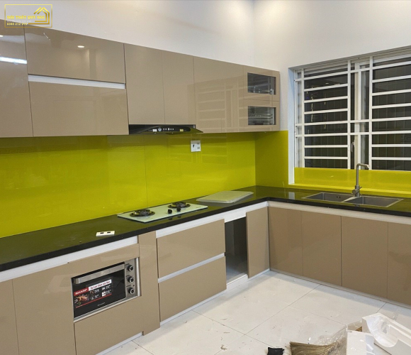 TỦ BẾP NHỰA PICOMAT PHỦ ACRYLIC TBA012