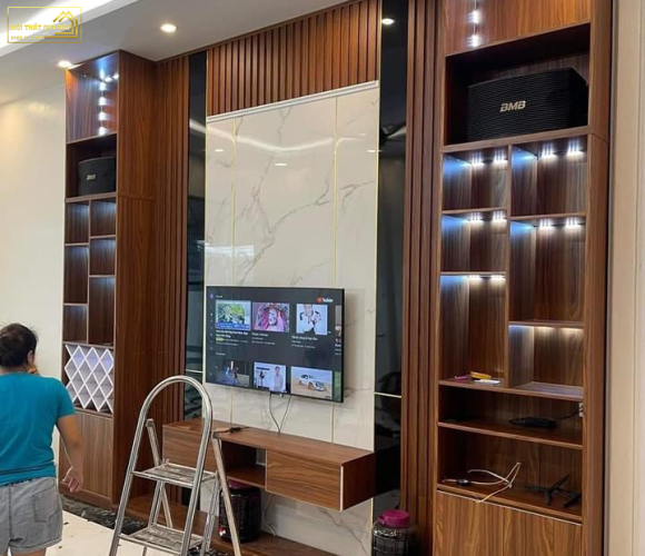 Mẫu Lam Sóng Phòng Khách MS668