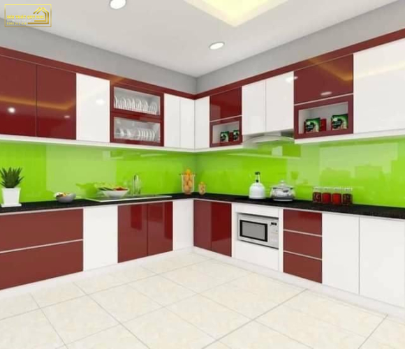 TỦ BẾP NHỰA PICOMAT PHỦ ACRYLIC TBA068