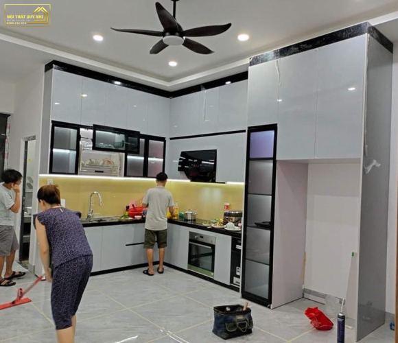 Mẫu Tủ Bếp INOX Cánh Kinh MS0012