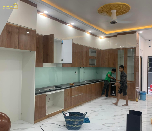 Mẫu Tủ Bếp INOX Cánh Kinh MS0017